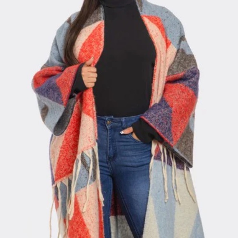 Multi Color Wool Cardigan - Picture 16 of 17